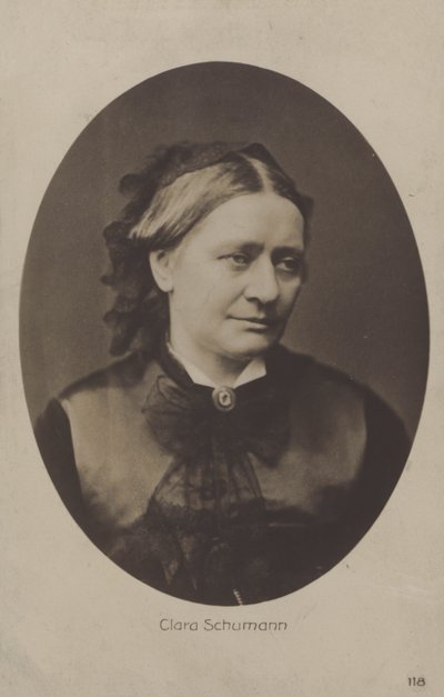 Clara Schumann, Duitse pianiste en componiste door (after) German photographer