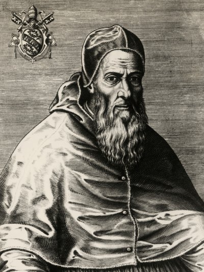 Portret van Julius III, geboren Giovanni Maria Ciocchi del Monte door (after) Italian School