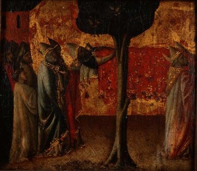 De begrafenis van St. Zenobius door (attr.) Arcangelo di Cola da Camerino