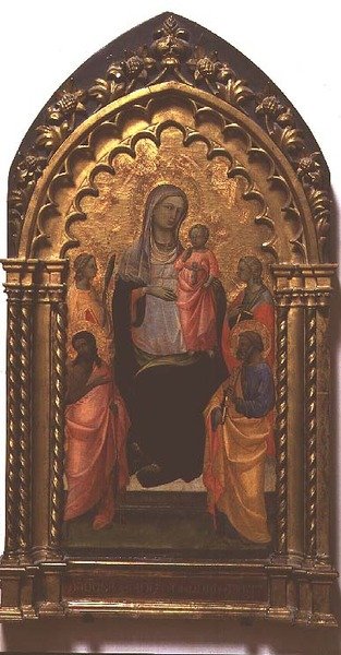 Madonna en Kind met Heiligen door (c.1370 1425) Lorenzo Monaco