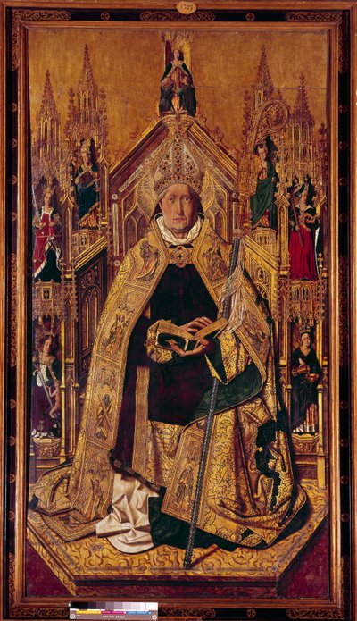 Sint Dominica de Silos op de troon door Bermejo