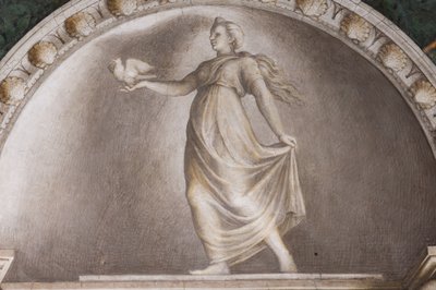 Diana Lucifera (detail van de lunetten) door (c.1489 1534) Correggio