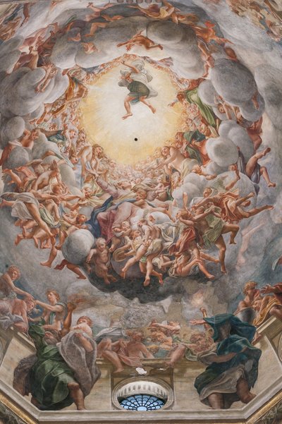 De tenhemelopneming van de Maagd (detail) door (c.1489 1534) Correggio