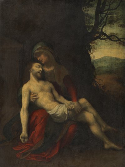 Pietà (c.1520-30) door follower of Correggio