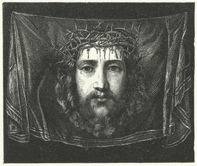 Sluier van Veronica met het portret van Christus door (c.1489 1534) (after) Correggio