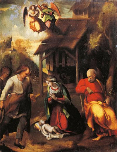 Aanbidding van de herders door (c.1489 1534) Correggio