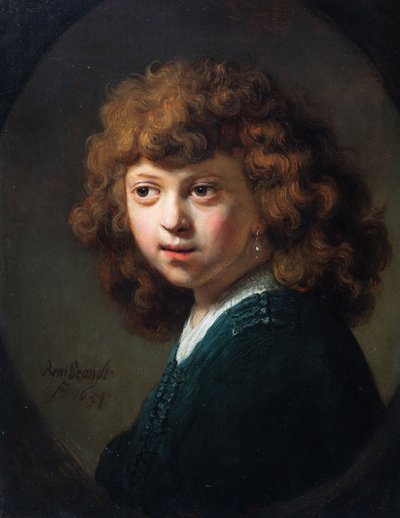 Portret van een jongen door (studio of) Rembrandt Harmensz. van Rijn