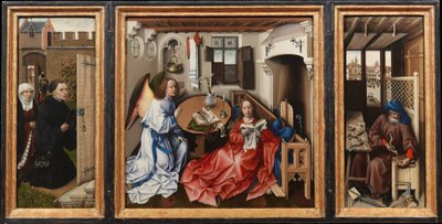 Annunciatie Triptiek (Merode Altaarstuk), c.1427-32 door 13758 1444 Master of Flemalle