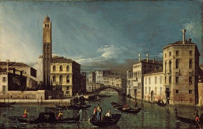 Canal scène, Venetië door Giovanni Antonio Canal