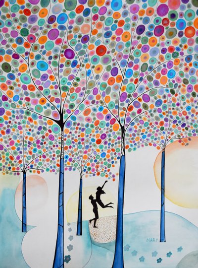 Liefde door Marys Watercolors