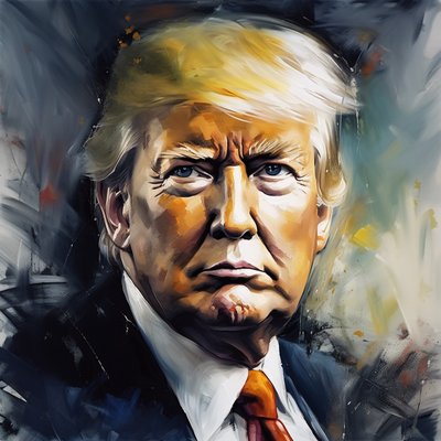 Donald trump schilderij, grote poster kunstprints, muurdecoratie door F. Abderrahim