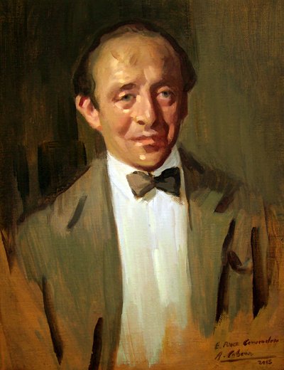 Portret van Enrique Pérez Comendador door Alejandro Cabeza