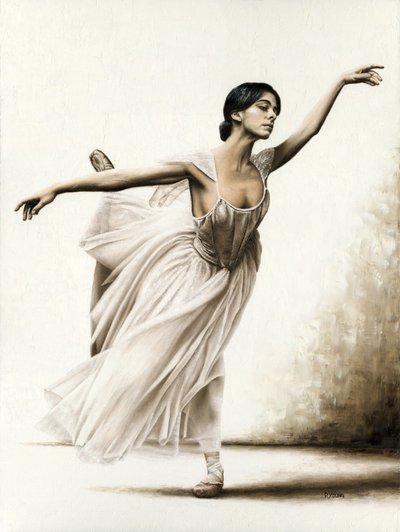 Demure Ballerina door Richard Young