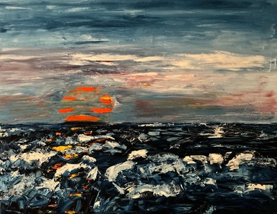 Zonsondergang door Martin Goersch