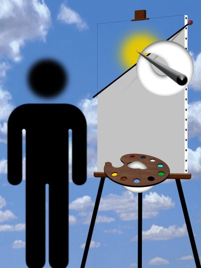 Maler und Modell (III) door Alexander Eibach