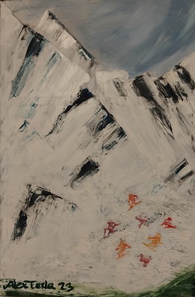 Glimlach naar de winter en hij glimlacht terug door Alex Terla