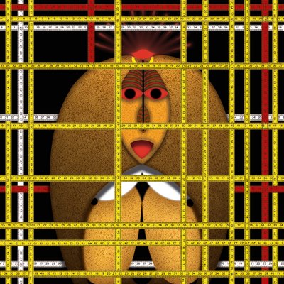 Lockdown (Ia) - (aus der Serie Animal Rationale) door Alexander Eibach