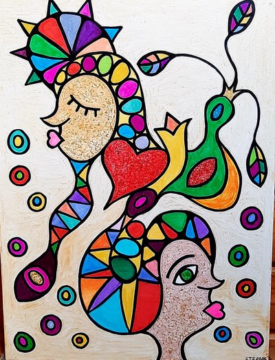 Tussen hart en vrijheid door Steffi_Seiler_Art