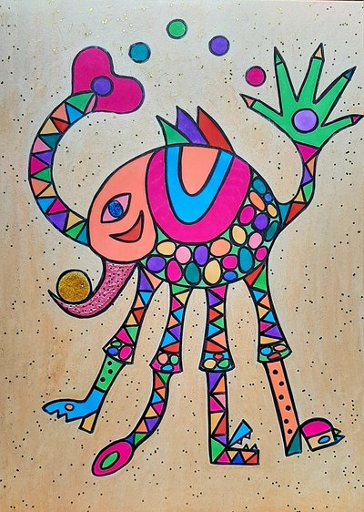 Girafvarken door Steffi_Seiler_Art