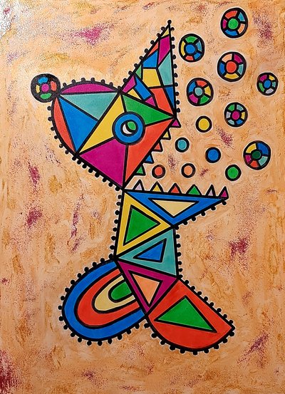 Machine verslindt de wereld door Steffi_Seiler_Art