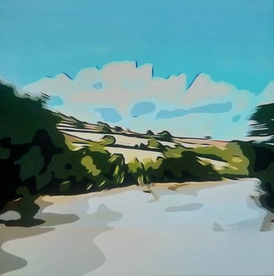 Digitale Landschaft 26 door M. Vet