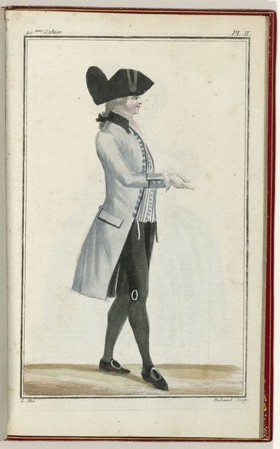 Cabinet des Modes ou les Modes Nouvelles, 1 Septembre 1786, pl. II door A.B. Duhamel
