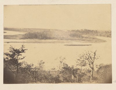 Uitzicht op Appomattox River, vanaf Point of Rocks door A.J. Russell