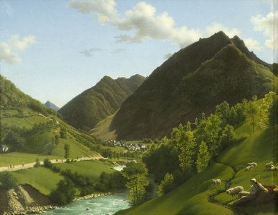 Een Vallei in de Pyreneeën door A.L.R.M. Duperraux