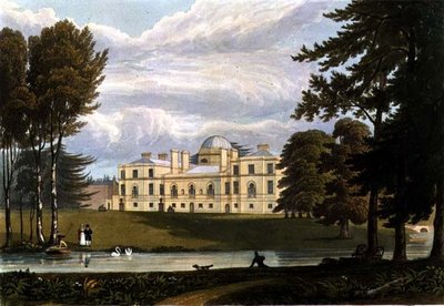 Chiswick House, gegraveerd door Robert Havell en Zoon door A.V. Copley (after) Fielding