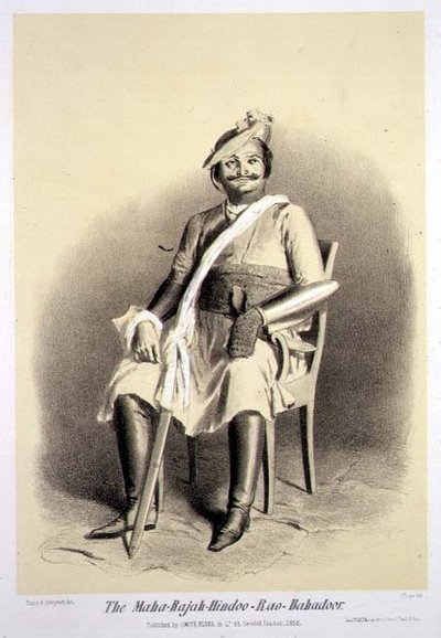 De Maha-Rajah-Hindoo-Rao-Babadoor, uit 