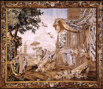 Azië, van een wandtapijt van de vier hoeken van de wereld, Amsterdam door A. Baertams