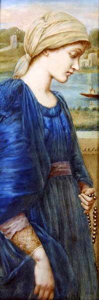 Flamma Vestalis naar Sir E. C. Burne-Jones, c.1890 door A. Corsi Lalli