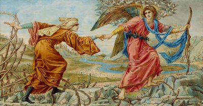 Liefde die de Pelgrim Leidt na Sir E. C. Burne-Jones, 1894 door A. Corsi Lalli