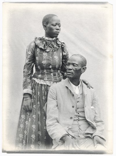 Khama en zijn vrouw, c.1910 door A. E. Hargreave