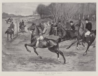 Een drag hunt in Epping Forest door A. G. Small