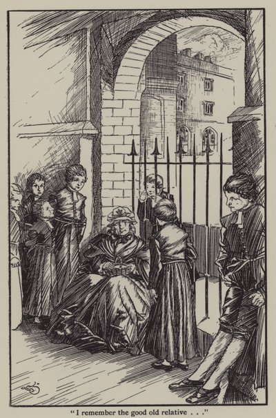 Illustratie voor The Essays of Elia door Charles Lamb door A. Garth Jones