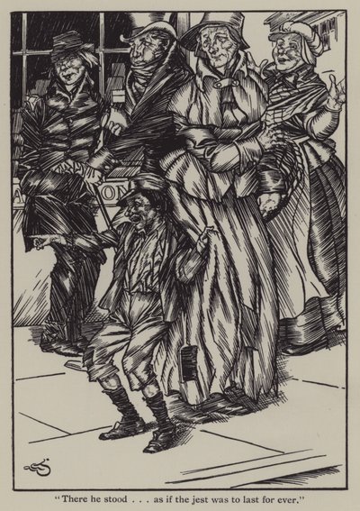 Illustratie voor The Essays of Elia door Charles Lamb door A. Garth Jones