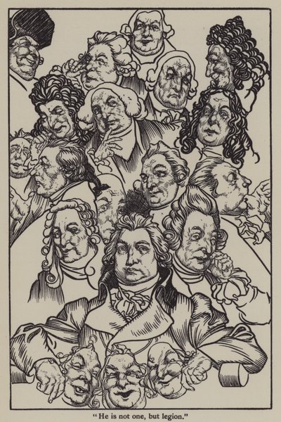 Illustratie voor The Essays of Elia door Charles Lamb door A. Garth Jones