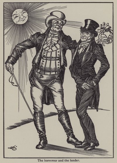 Illustratie voor The Essays of Elia door Charles Lamb door A. Garth Jones