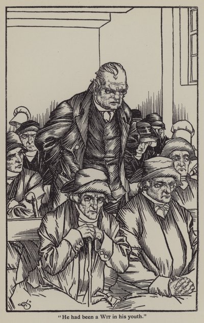Illustratie voor The Essays of Elia door Charles Lamb door A. Garth Jones