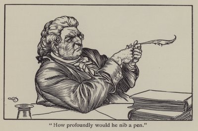 Illustratie voor The Essays of Elia door Charles Lamb door A. Garth Jones