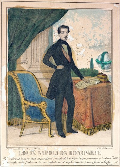 Louis-Napoleon Bonaparte (1808-73), toekomstige Napoleon III, c.1849 door A. Jannin