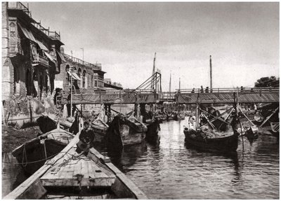De Whiteley-brug, Ashar Creek, Basra, Irak, 1925 door A. Kerim