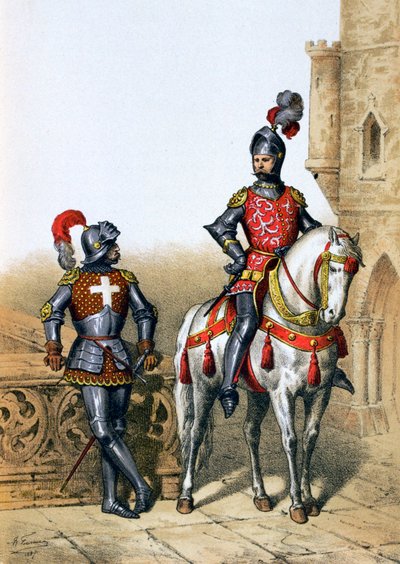 Kapitein van de boogschutters in Parijs en een ridder door A. Lemercier