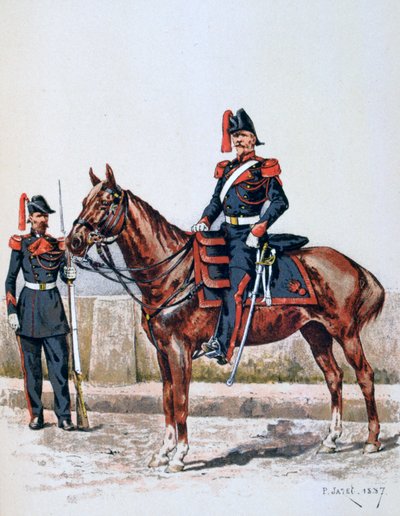 Parijse Republikeinse Garde door A. Lemercier