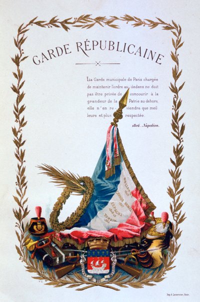 Republikeinse garde door A. Lemercier