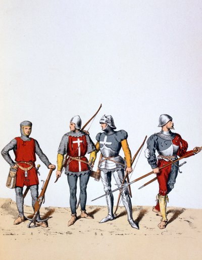 Troepen van de Koninklijke Garde door A. Lemercier