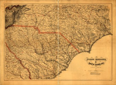 633.600. LC Civil War Maps (2e ed.), 305a.4 Algemene kaart. Autoriteiten gebruikt bij het maken van de kaart staan onder de titel vermeld. Statenamen, grenzen en spoorwegen zijn in rood overgedrukt. Beschrijving afgeleid van gepubliceerde bibliografie. Ook door A. Lindenkohl