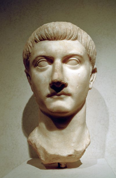 Hoofd van de Romeinse Keizer Tiberius door A. Lorenzini