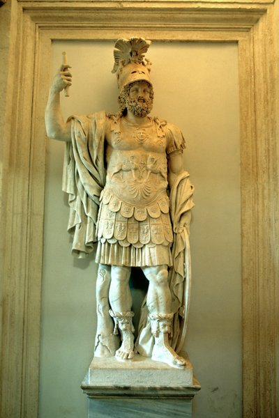 Romeins standbeeld, Tempel van Mars Ultor, Rome door A. Lorenzini